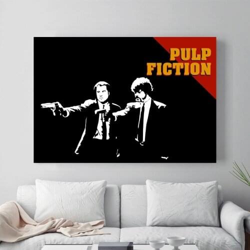 Pulp Fiction Vintage Movie Posters And Prints Canvas Painting Wall Pictures For Living Room Poster Decorative Home Decor Tableau