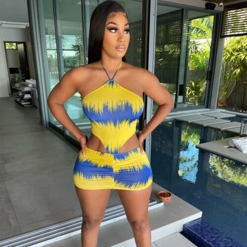 Summer Womens Dress 2021 Y2k Elegant Woman Sexy V Neck Corset Dress Goth Printed Strap Women Clothing Open Back One Piece Suit