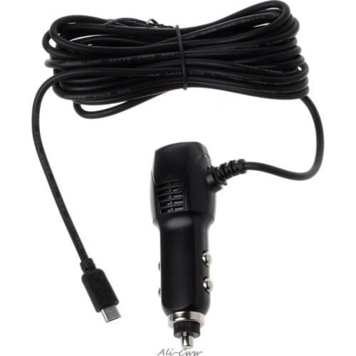 Micro USB Port 5V 2A Car Charger Adapter For Car DVR Vehicle Charging w/3.5m Cable