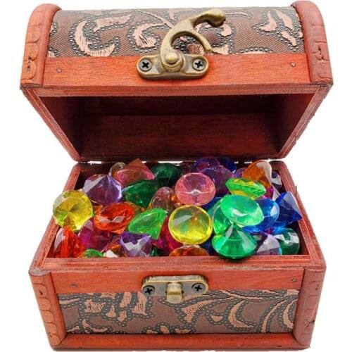 Treasure Box Diving Gems Pool Toys Set Dive&retrieve Practice Swimming Skill Captain Pirate Party Pirate Kids Swimming Props