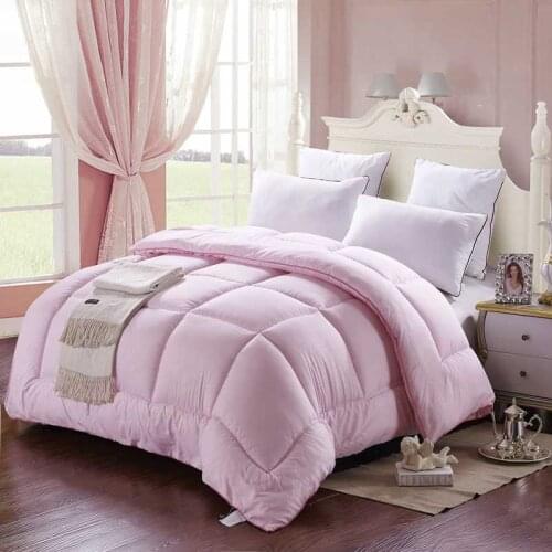 New Quilt Spring Autumn Quilt Chemical Fiber Quilt Thicken Warm Four Seasons Brushed Single Double Student Winter Quilt