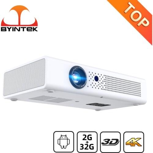 BYINTEK R19 3D 4K DLP Smart Wifi Android LED Portable Mini 300inch Full HD 1080P Projector for Mobile Phone PC Tablet