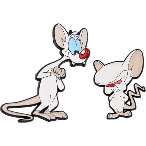 PF1239 Anime Funny Mouse Enamel Pins for Clothes Badges on Backpack Lapel Pin Decoration Gifts for Friends Jewelry Accessories