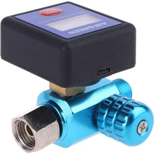 Spray Gun Pressure Regulating Gauge LCD Digital Display Air Pressure Meter Spray-Gun Air Pressure Gauge Spray Gun Pressure Gauge