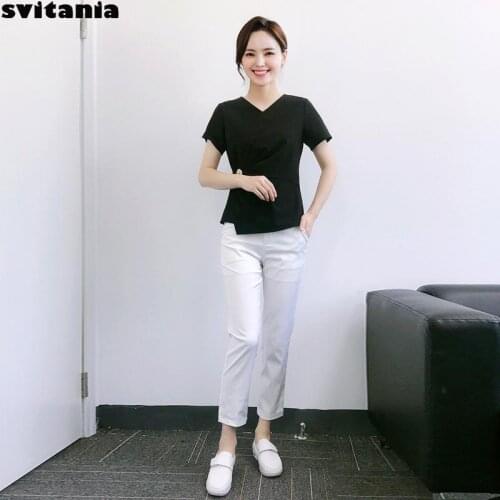 Beauty Salon Work Clothes Female Suit Cosmetologist Health Club Massage Technician Work Clothes Skin Management uniform