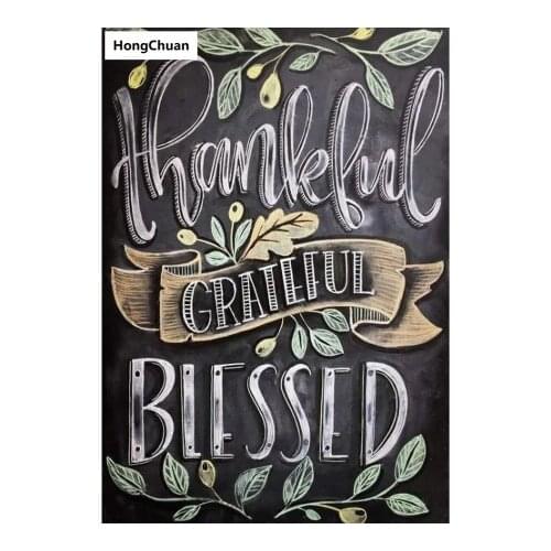 Happy blackboard 5D DIY full diamond round/square cartoon diamond embroidery mosaic cross stitch diamond painting mural New Year