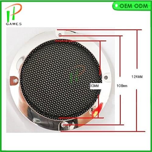 10 pcs/lot 4 inch Speaker net speaker silver Woofer mesh Speaker grill 4" Plastic cover for arcaed game cabinet machine