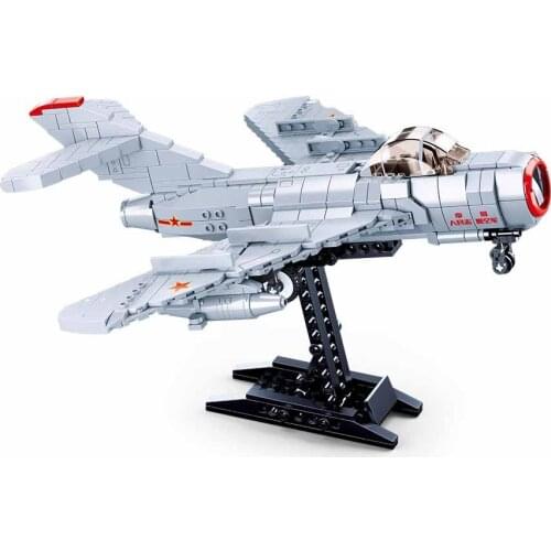 SLUBAN 0983 MiG-15 Bis Fighter Assembling Educational Building Block Toys For Children
