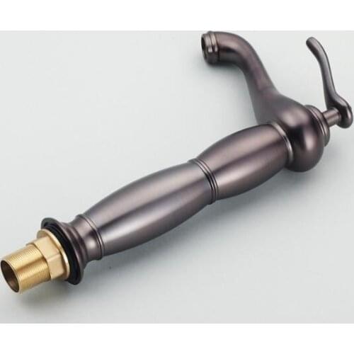 Vidric European Style Antique Brass bathroom single handle washbasin taps mixer bath wash Sink Faucets