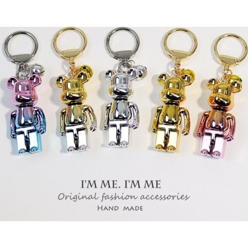 High Quality Bomgom Cartoon Popobe Gloomy Bear Teddy Bear Keychain Car Key Holder Bag Charm Holder Key Chain Pendant D858