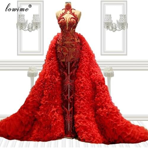 Plus Size Two Pieces Evening Dresses Long Evening Gowns For Women Beads Celebrity Dresses Photography Gowns Vestidos De Fiesta