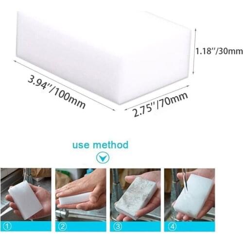 56Pcs Melamine Sponge 10x7x3cm Magic Sponge Eraser Home Kitchen Cleaner Kitchen Bathroom Office Cleaning Sponges Tools