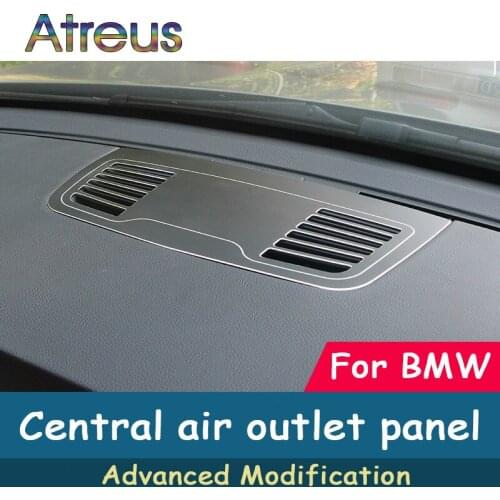 Atreus 1pcs Aluminum Alloy Center Console Air Outlet Panel Trim Frame Covers For BMW E90 E92 E93 3 Series Auto Accessories