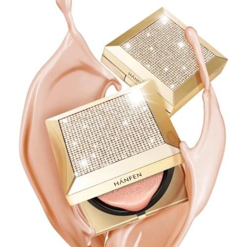 New Diamond Fresh Air Cushion BB&CC Cream Bright Makeup Face Care Whitening Compact Foundation Concealer Prevent Bask Skin Care