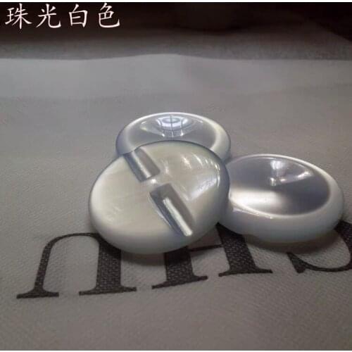 Free shipping 10pcs/lot Oversized buttons 49mm pearl white dark eye button white wind snaps high-grade resin buttons