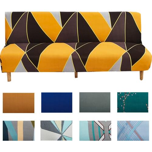 Folding Sofa Bed Cover Without Armrest Sofa Cover All Round Anti Slip Four Seasons Fabric Sofa Bed Universal Protective Cover