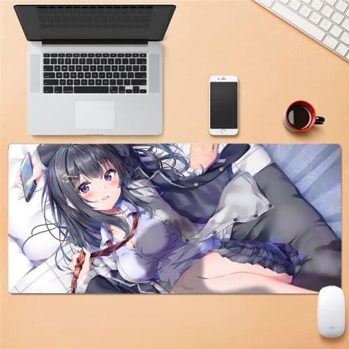 Oversized exquisite pattern mouse pad table mat cute anime cool sexy mouse pad HD printing computer game player lock edge mouse