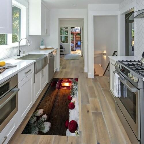 Non-Slip Floor Mat Winter Day Mat Entrance Doormat Self-Service Laundry Bath Mat Carpet Laundry Room Decor Balcony Rug