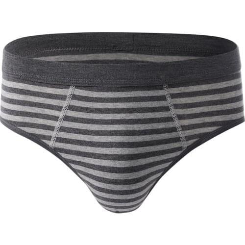 Large Size Underwear Men Briefs Cotton Striped Panties Man Sexy Underwear U Convex Bulge Pouch Plus Size 5XL Mens Underpants