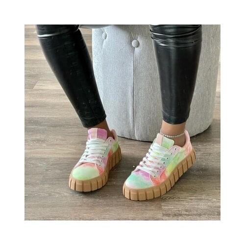 SZSGCN 2021 New Spring and Summer Plus Size 35-43 Casual Sports Flat Shoes Lace-up Canvas Shoes Womens Shoes