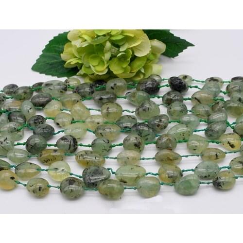 18-22x18-23mm Natural Prehnite Original Oval Loose Beads 15.5"