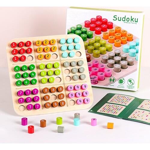 Sudoku Chess Chess Logic Training Board Children Intelligence Reasoning Toys Children Gifts Wooden Logical Thinking Game Toys