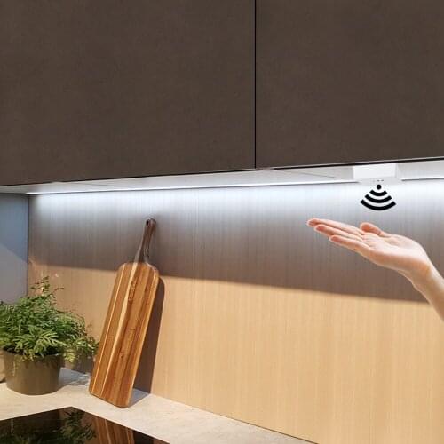 Hand Sweep Sensor 1/2/3/4/5M LED Strips Cabinet Kitchen Closet Furniture Motion Smart Light Sensor Home Bedroom Decor Night Lamp