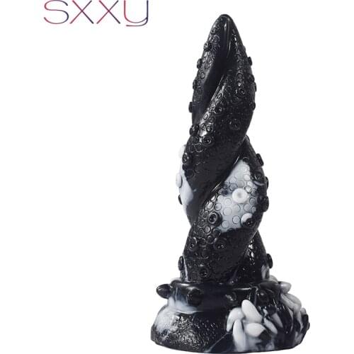 SXXY Octopus Butt Plug Twist Anal Sex Toys Colorful Fantasy Dildo Tentacle Stimulate Anus Massage 2021 New Female Masturbator