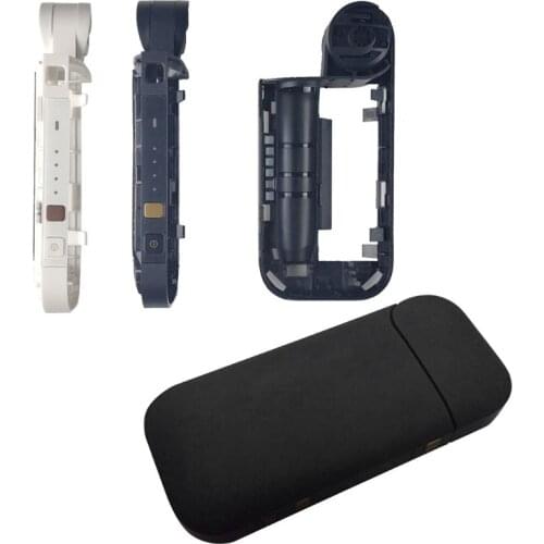 11.3x5.2x1.2cm Charging Box Protective Frame Shell for IQOS2.4 Plus Repair Parts Accessories White/Black Plastic DROPSHIP