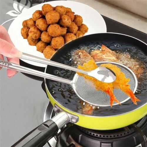 1PC Kitchen Accessories Stainless Steel Fried Fishing Scoop Kitchen Gadget Barbecue