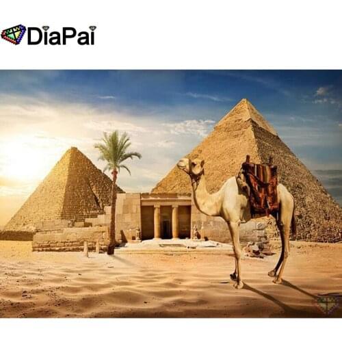 DIAPAI 5D DIY Diamond Painting 100% Full Square/Round Drill "Desert camel" Diamond Embroidery Cross Stitch 3D Decor A22139