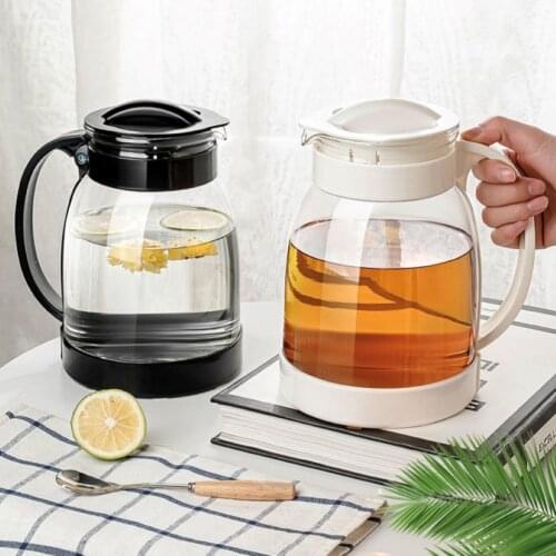 2000ML Large Capacity Household Glass Water Bottle Hot/Cold Water Pitcher Large Good Jug For Juice Milk Teapot With Handle