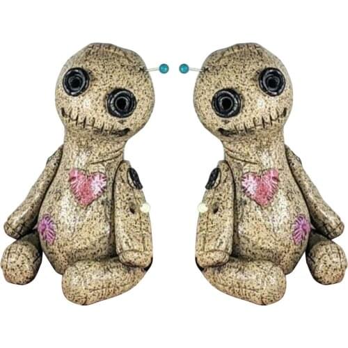 Voodoo Doll Cone Burner Incense Burner Desktop Resin Ornament Handmade Carft Ornaments Decorative Props Home Decoration Censer