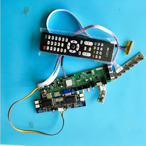 Kit for M170EG01 V1/M170EG01 V2 board AV TV USB DVB-T2 DVB-T 4 CCFL 30pin 1280X1024 Digital LCD Panel HDMI VGA Controller remote