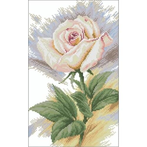 A pink rose patterns Counted Cross Stitch 11CT 14CT 18CT DIY Chinese Cross Stitch Kits Embroidery Needlework Sets home decor
