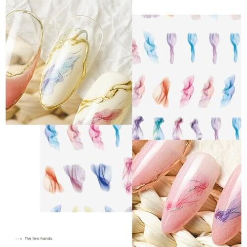 Nail Sticker Nail Accessories Color Laser Stickers Creative DIY Decorative Nail Stickers Smudge Stickers Nail Art Decoration