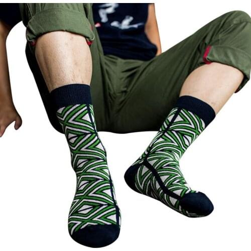 5 Pairs High Quality Trendy Men Socks Autumn Winter Thicker Warm Comfort Cotton Socks Personality Funny Long Sock Calcetines Sox