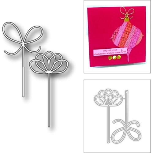 2020 New Christmas Decoration Bow Metal Cutting Dies For Cut Paper Craft Making Edge Embossing Card Album Scrapbooking No Stamps