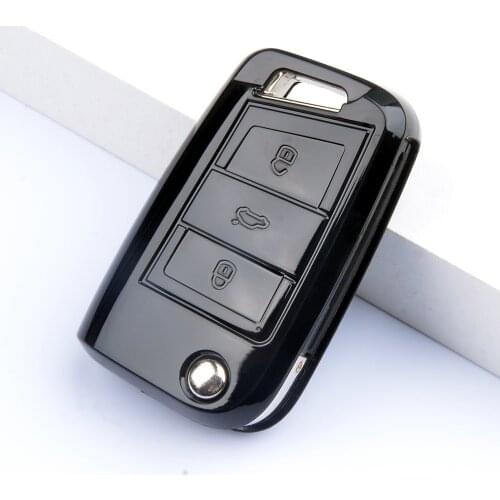 NEW TPU car key cover case shell fob For Volkswagen vw golf 7 key case skoda octavia 3 A7 golf 7 accessories Car-styling 4.8
