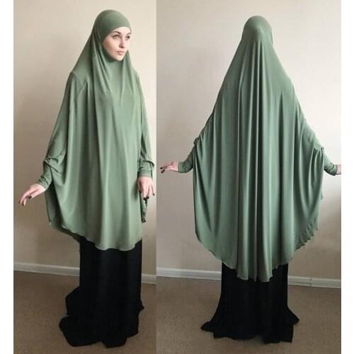 Garment Muslim Long Khimar Formal Prayer Hijab Women Ramadan Niqab Burka Islamic Turkey Namaz Burka Musulman Eid Jilbab Djellaba