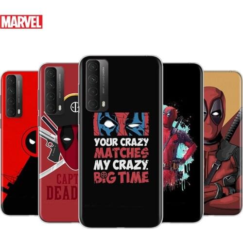 Transparent Cover Deadpool Marvel Cool For Huaeri Y9S Y9A Y9 Y8P Y8S Y7 Y7A Y7P Y6P Y6S Y6 Y5P Y5 Pro Phone Case