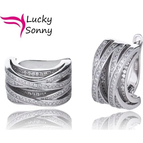 Knot Earrings Fashion Aretes Top Quality 5A CZ Micro Paved Silver Hoop Brincos 925 Sterling Silver Huggie Earrings Berloques