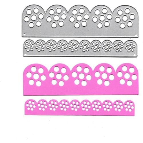 Lace Border Slimline Dies Scrapbooking Embossing Folder for Card Making Craft Metal Cutting Dies Photo Alum Handmade Die Cut
