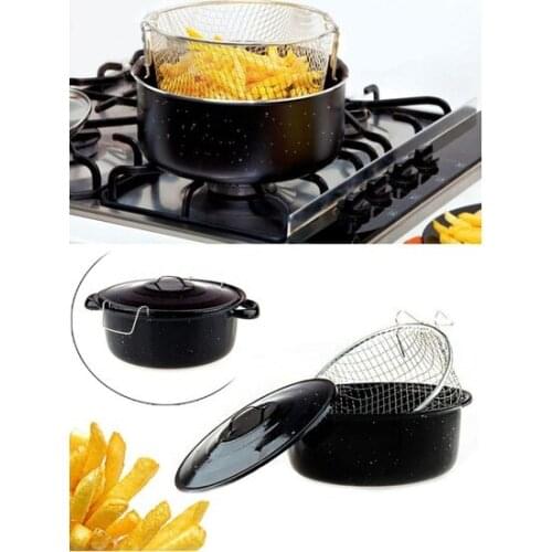 Modern Arsimo Enamel Chips Fryer Fry pot сковорода utensílios de cozinha сковорода с крышкой кастрюля