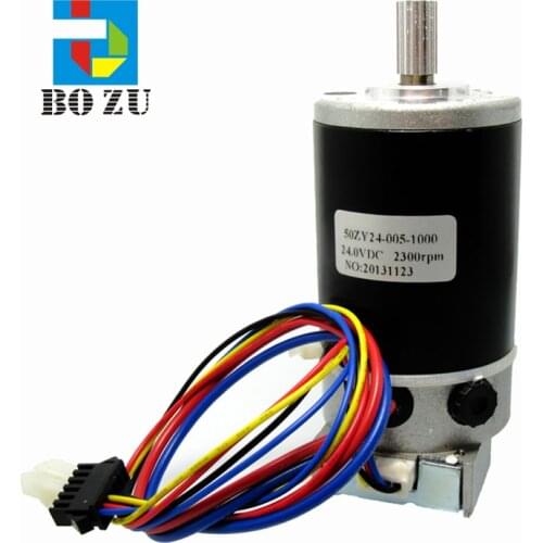 High quality Lecai servo motor 50ZY24-005-100 24V dc motor 2300rpm printer motor