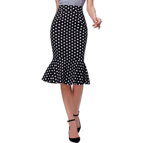 Women Skirt Skater Saias Big Size Fashion Bandage Office Midi Skirt Sexy Slim OL Pencil Skirts Faldas High Waist Summer Skirts