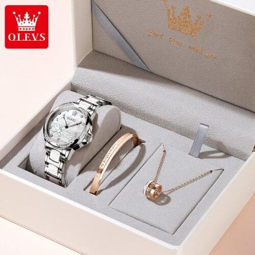 Womens Watch Womens Automatic Mechanical Watch Room Ceramic Steel Belt Waterproof Womens Watch Women