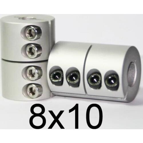 NEW 8x10 Rigid clamping screws Solid Coupling for Engraving machine,8mm to 10mm shaft butt-muff coupler for stepper motor D25 L4