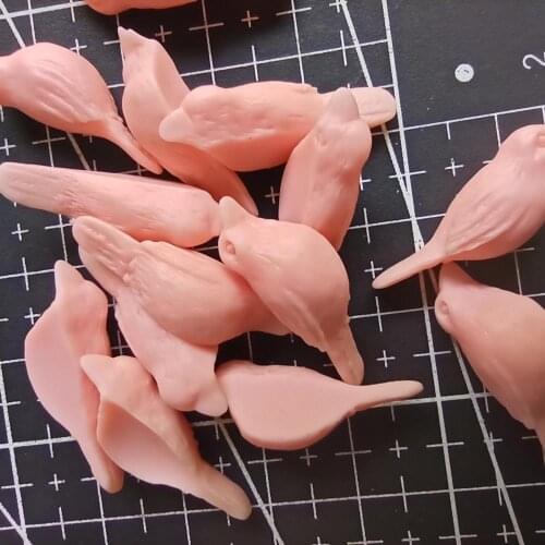 1pcs/lot resin solid light pink bird cartoon 25mm fairy garden gnome moss terrarium decor crafts bonsai home DIY A112-10