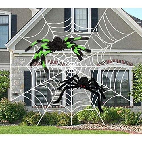 1Pc 30/50/75cm Black Big Halloween Plush Spiders Kids Children Toy Plush Black Multicolour Style For Party Halloween Decoration